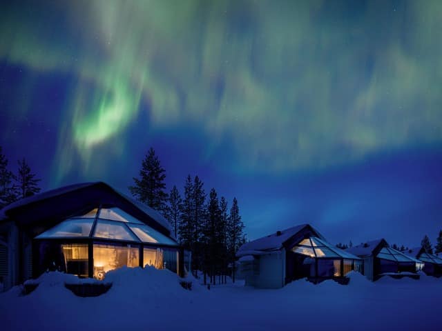 Finlandia rovaniemi santas hotels igloos arctic aurora boreal